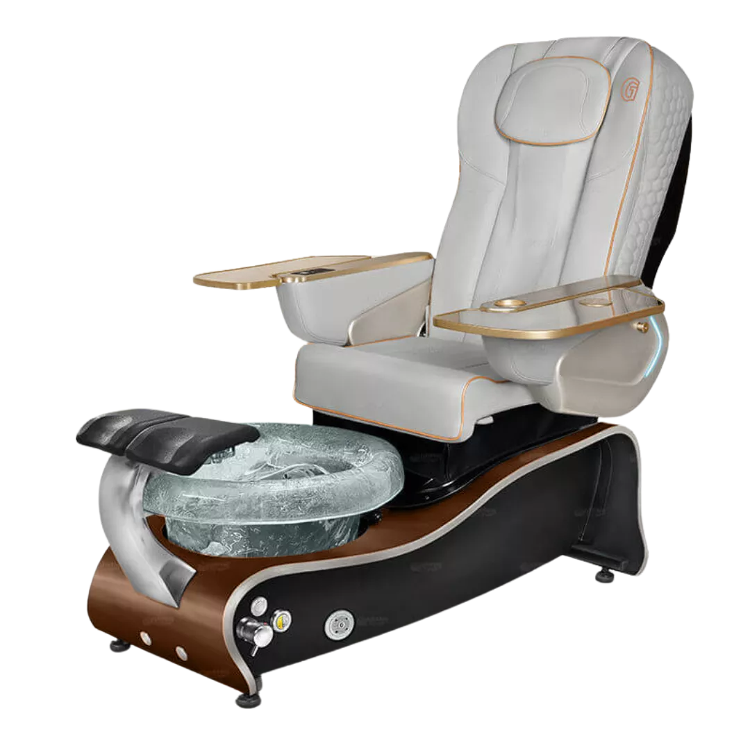 La Maravilla - Greywith Clear BowlDark Cherry Laminate Base