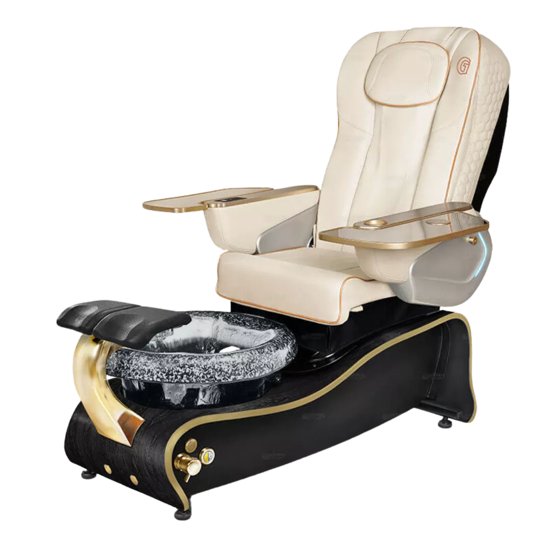 La Maravilla - Whitewith Black BowlBlack Gloss Laminate Base