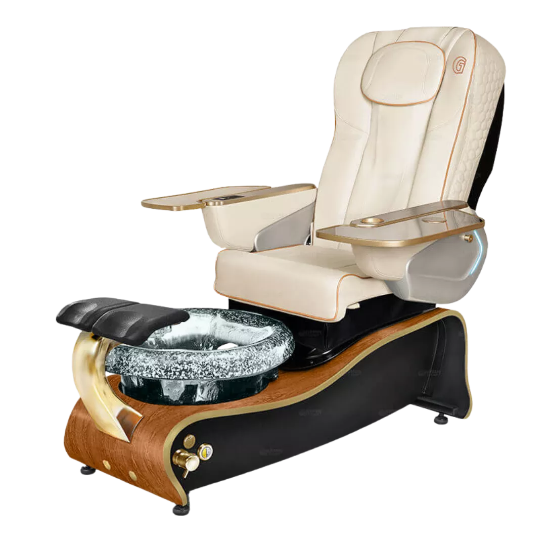 La Maravilla - Whitewith Clear BowlCognac Maple Laminate Base