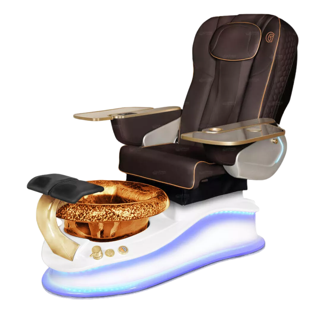 La Mira - Chocolatewith Gold BowlPearl White Base