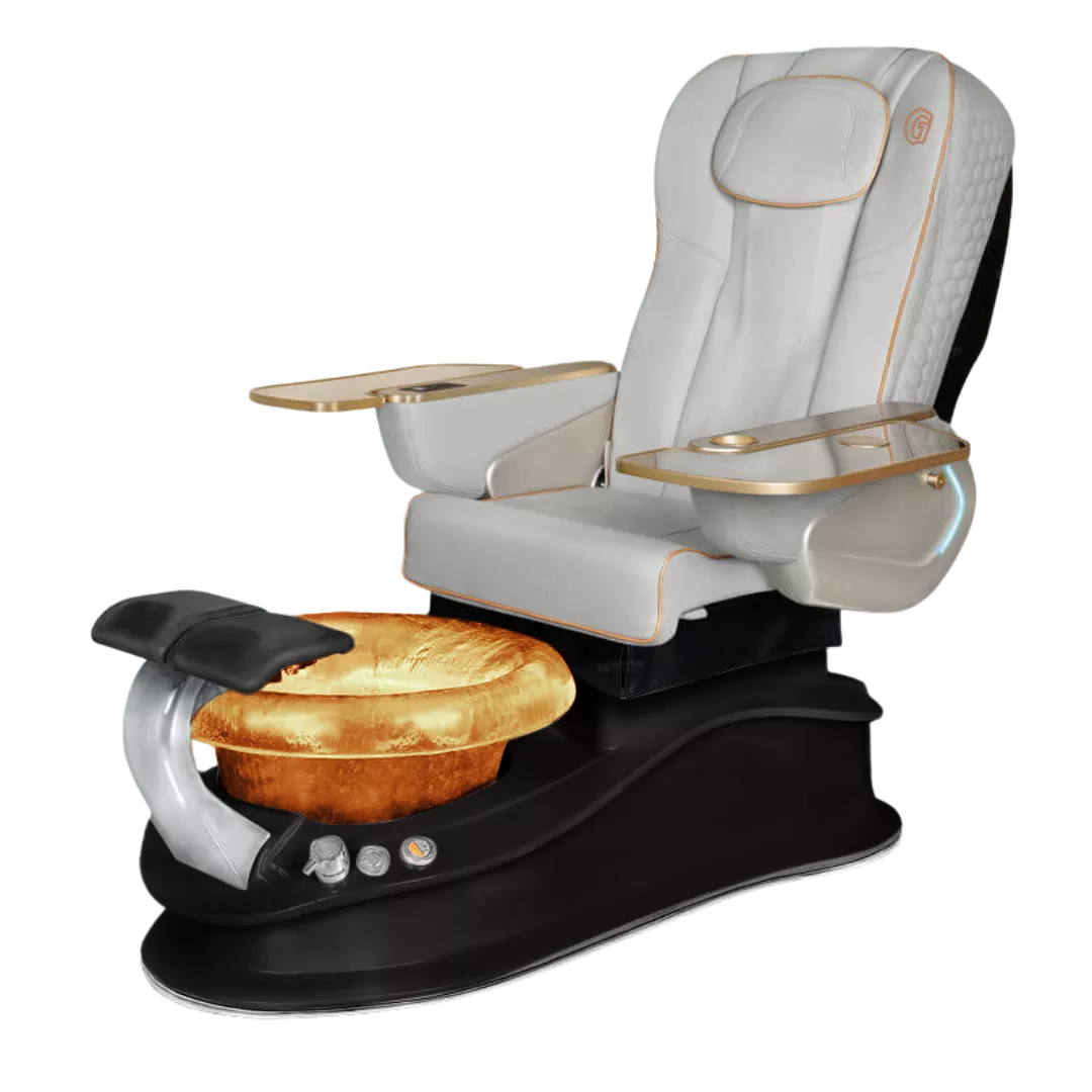 La Mira - Greywith Gold BowlBlack Base