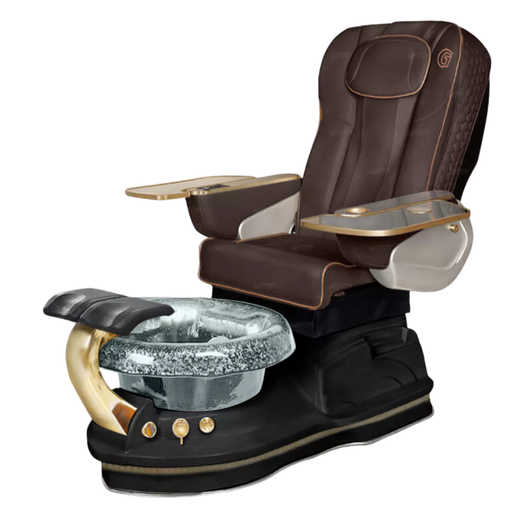 La Miranda - Chocolatewith Clear BowlBlack Base