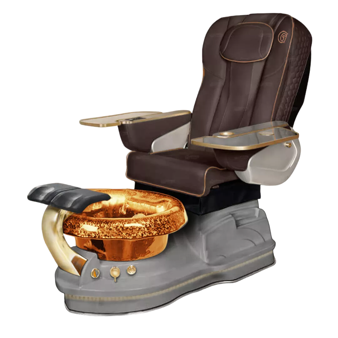 La Miranda - Chocolatewith Gold BowlGrey Base