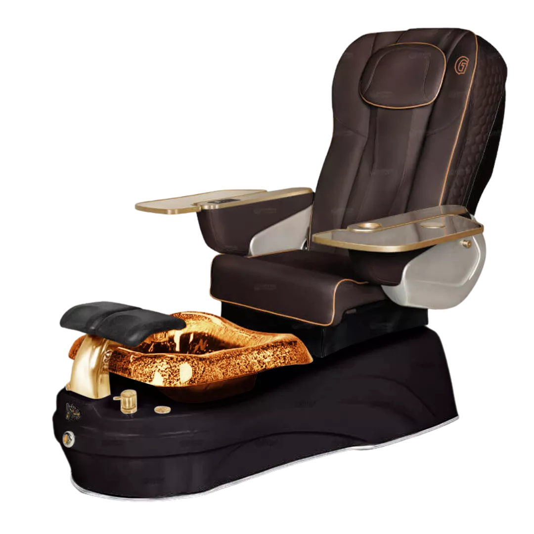 La Tulip 2 - Chocolatewith Gold BowlBlack Base