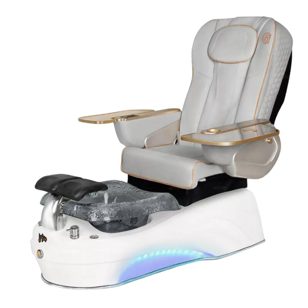 La Tulip 2 - Greywith Black BowlPearl White Base