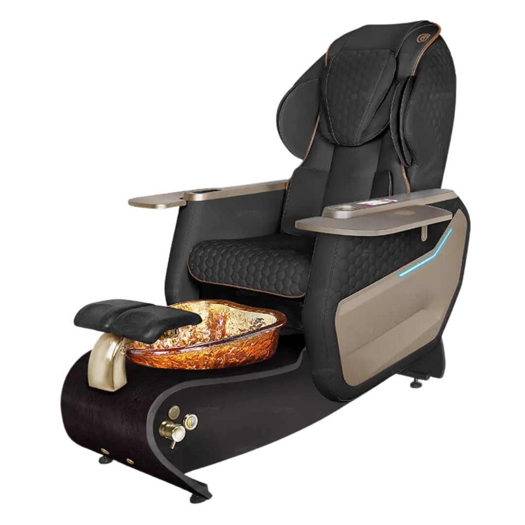 Lavender Relax Spa - Blackwith Gold BowlBlack Gloss Laminate Base