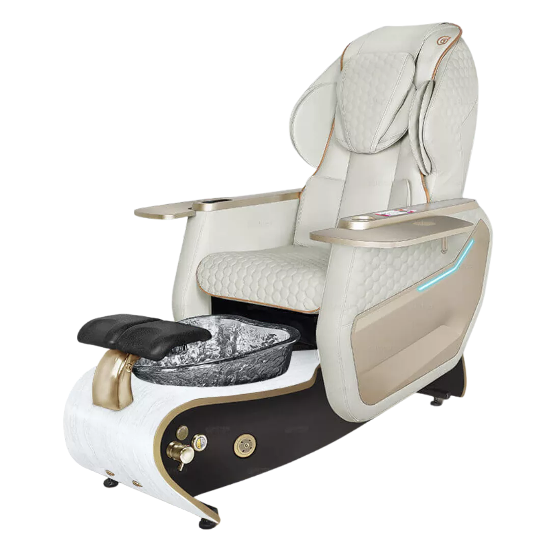 Lavender Relax Spa - Whitewith Black BowlWhite Gloss Laminate Base