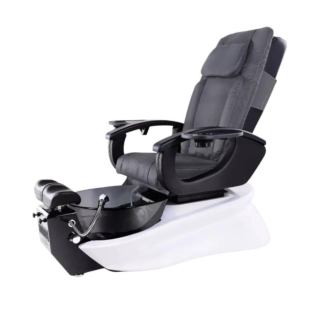 Le Reve LX Grey Chair Color with White Base