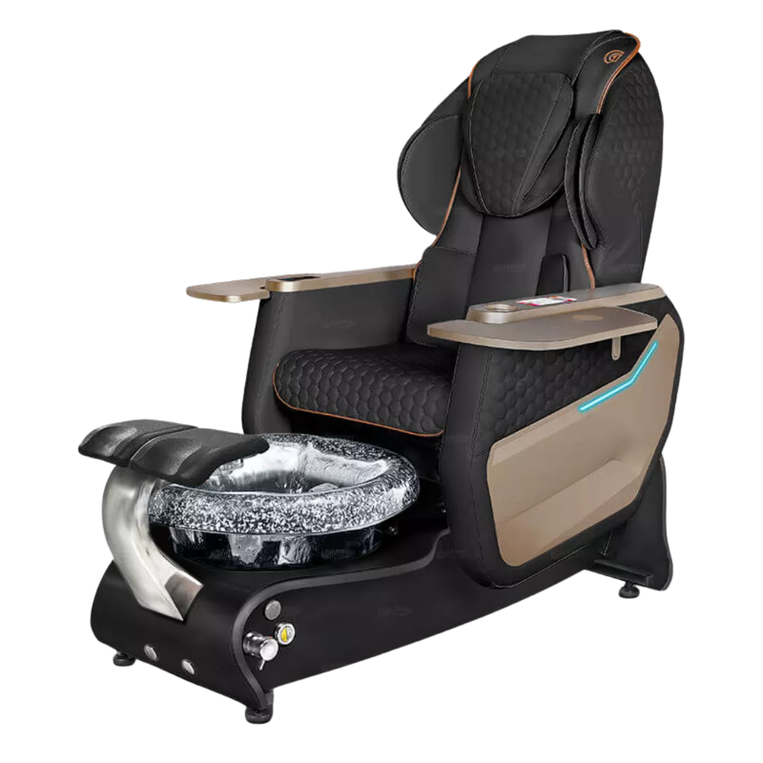 Maravilla Relax Spa - Blackwith Black BowlBlack Gloss Laminate Base