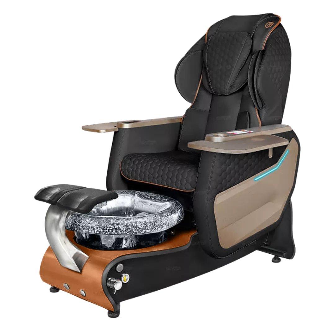 Maravilla Relax Spa - Blackwith Black BowlCognac Maple Laminate Base