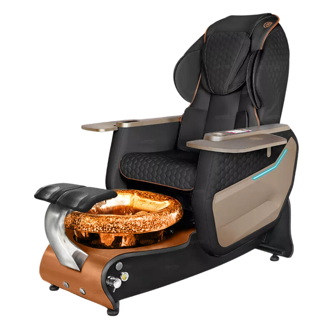 Maravilla Relax Spa - Blackwith Gold BowlCognac Maple Laminate Base