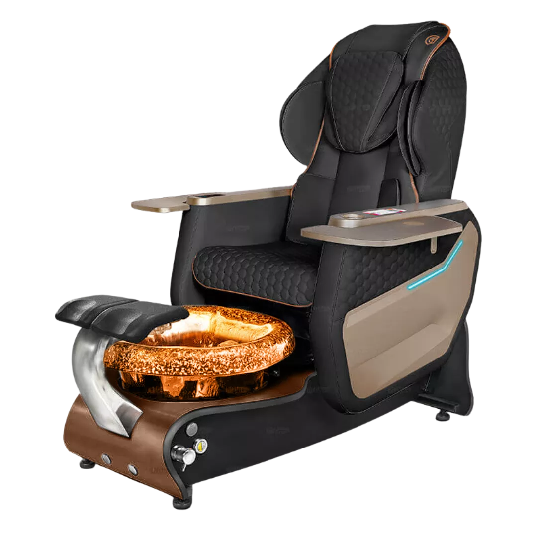 Maravilla Relax Spa - Blackwith Gold BowlDark Cherry Laminate Base