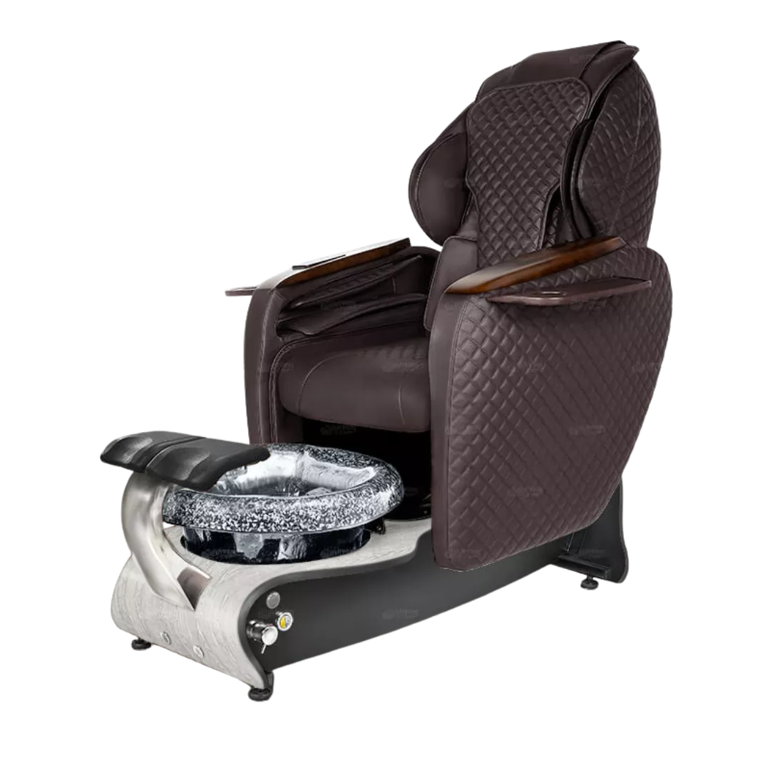 Maravilla Relax Spa - Chocolatewith Black BowlWhite Marble Laminate Base