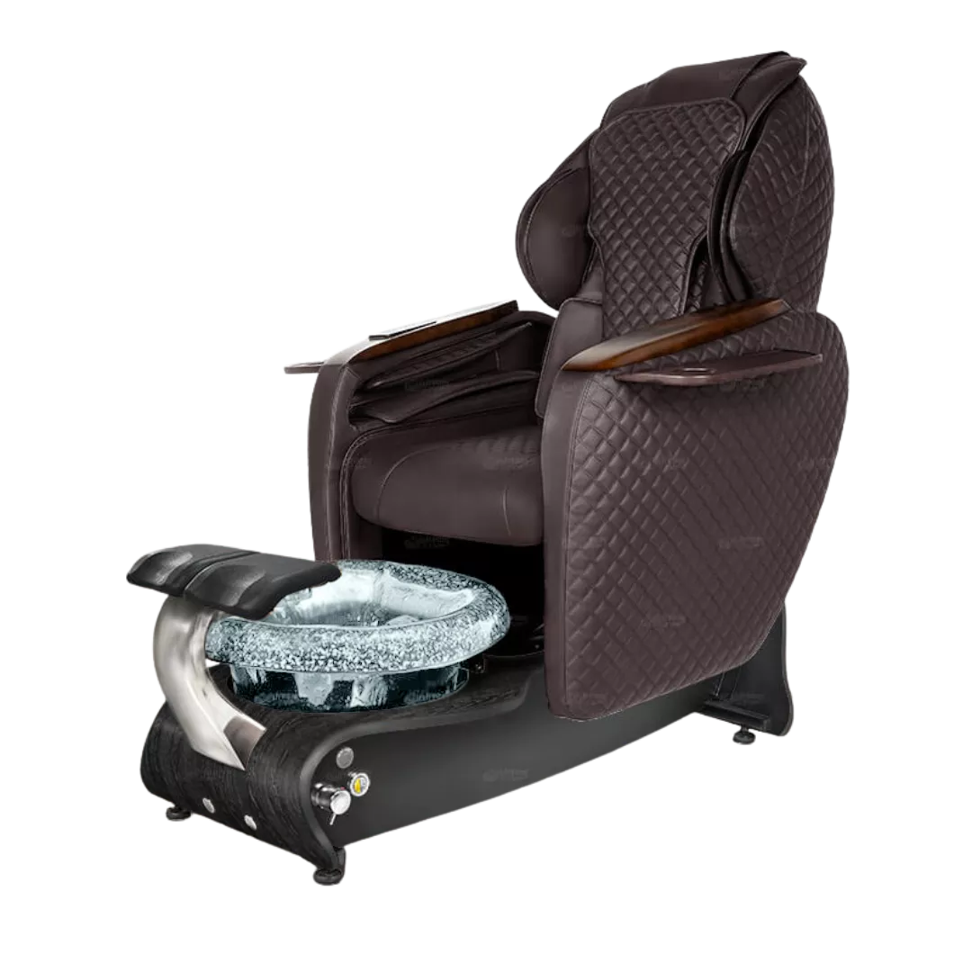 Maravilla Relax Spa - Chocolatewith Clear BowlBlack Gloss Laminate Base