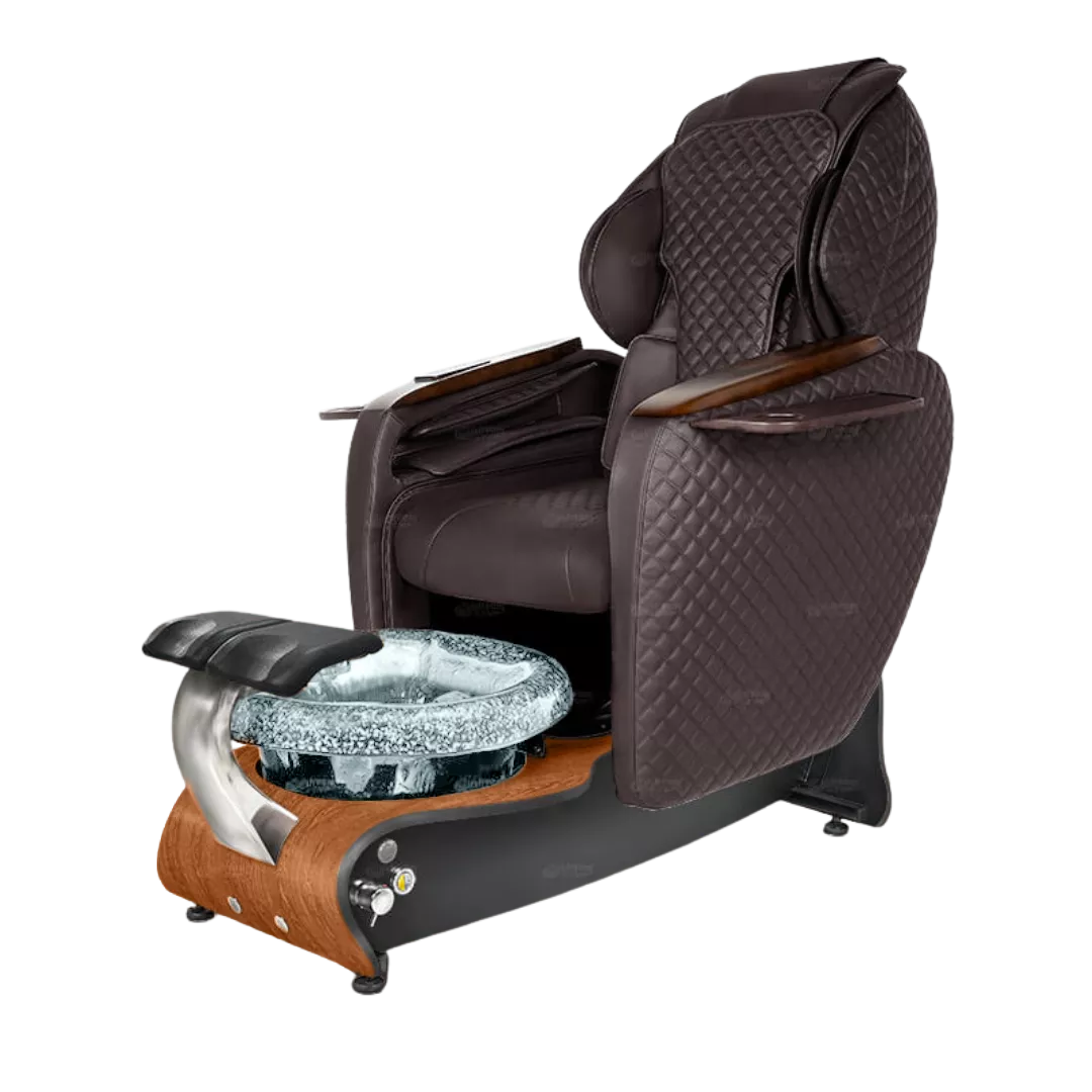 Maravilla Relax Spa - Chocolatewith Clear BowlCognac Maple Laminate Base