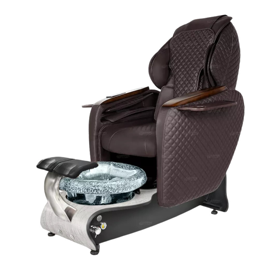 Maravilla Relax Spa - Chocolatewith Clear BowlWhite Marble Laminate Base