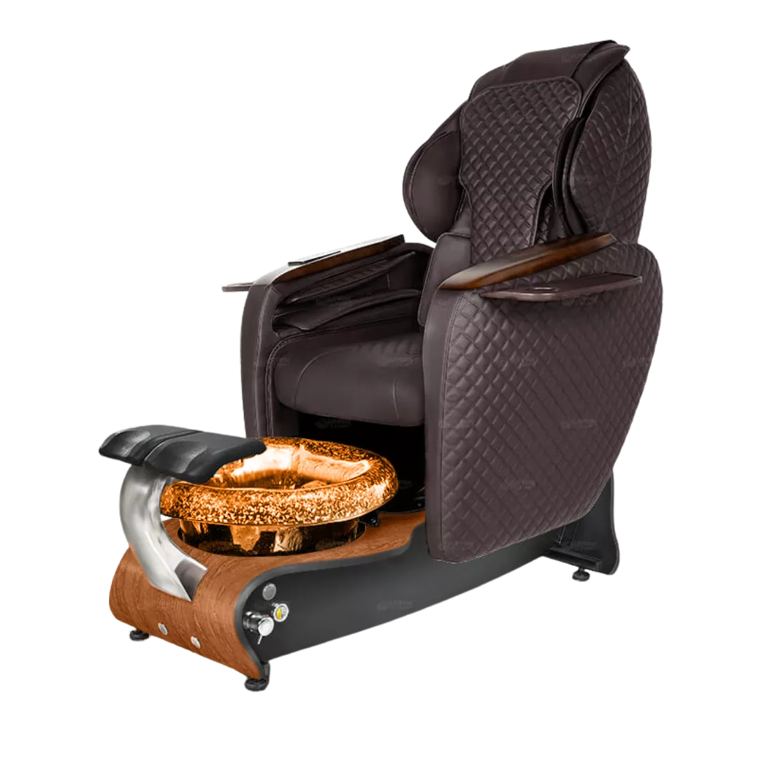 Maravilla Relax Spa - Chocolatewith Gold BowlCognac Maple Laminate Base