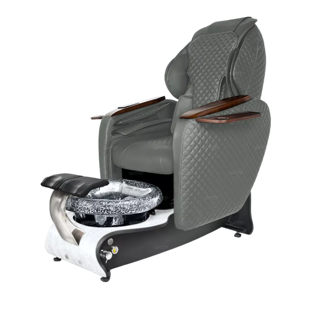 Maravilla Relax Spa - Grey 152with Black BowlWhite Gloss Laminate Base