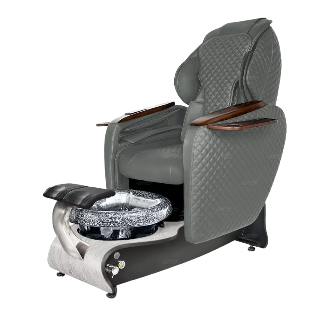 Maravilla Relax Spa - Grey 152with Black BowlWhite Marble Laminate Base