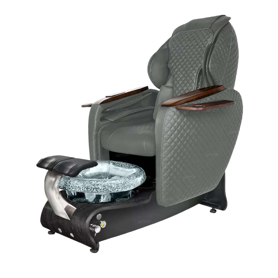 Maravilla Relax Spa - Grey 152with Clear BowlBlack Gloss Laminate Base