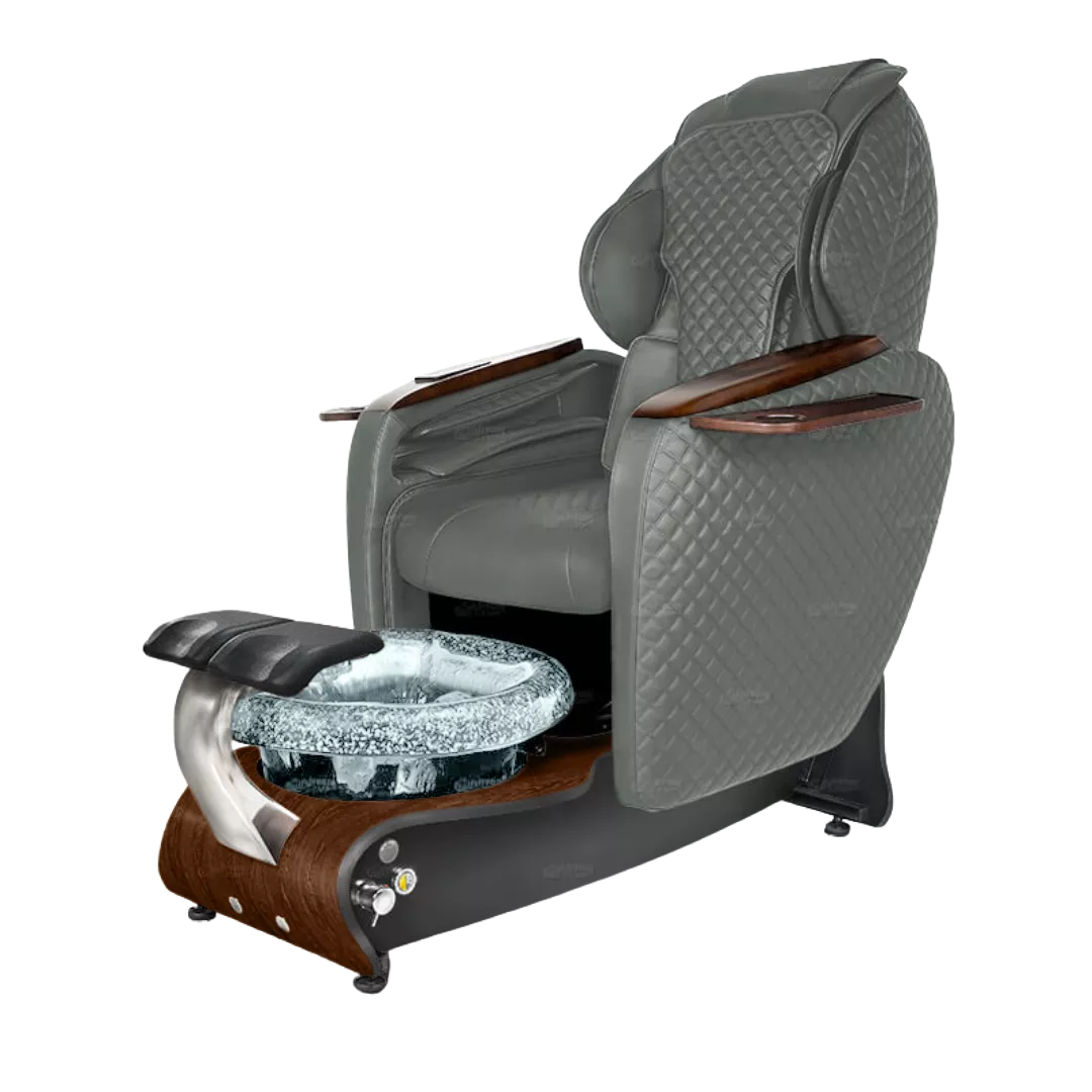 Maravilla Relax Spa - Grey 152with Clear BowlDark Cherry Laminate Base