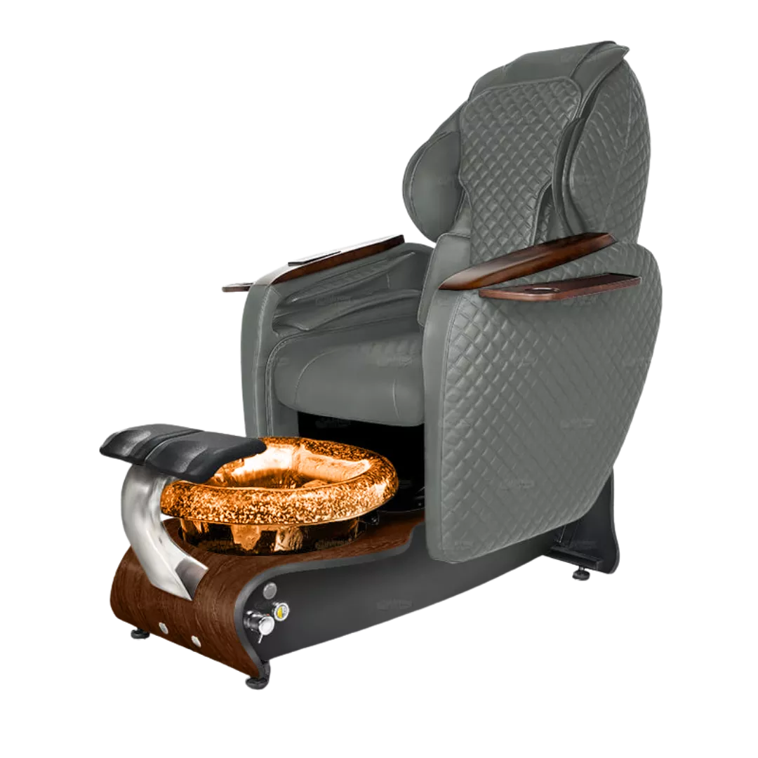 Maravilla Relax Spa - Grey 152with Gold BowlDark Cherry Laminate Base