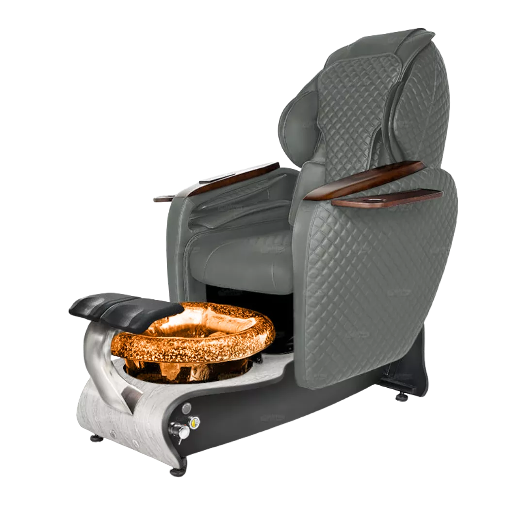 Maravilla Relax Spa - Grey 152with Gold BowlWhite Marble Laminate Base