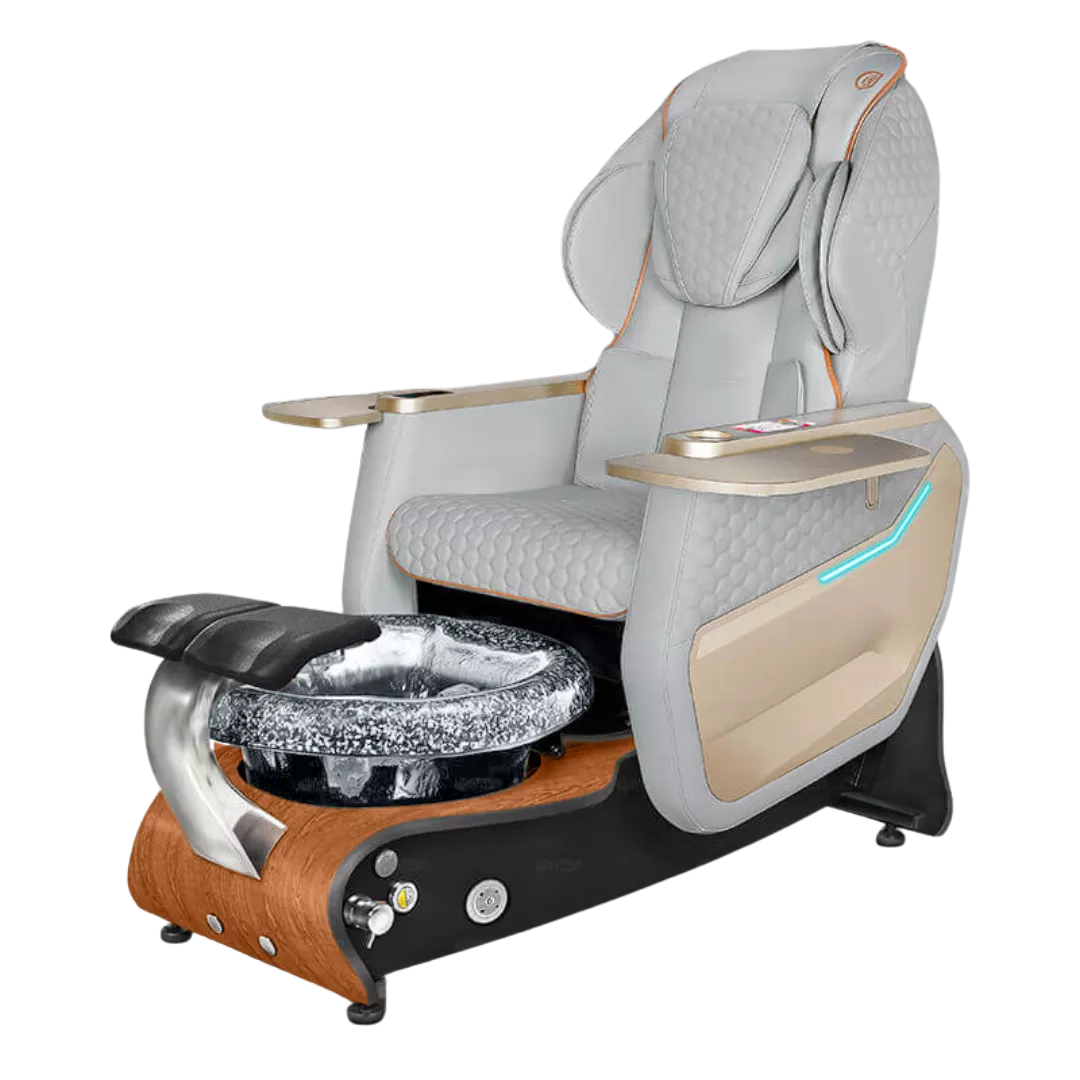 Maravilla Relax Spa - Grey 160with Black BowlCognac Maple Laminate Base