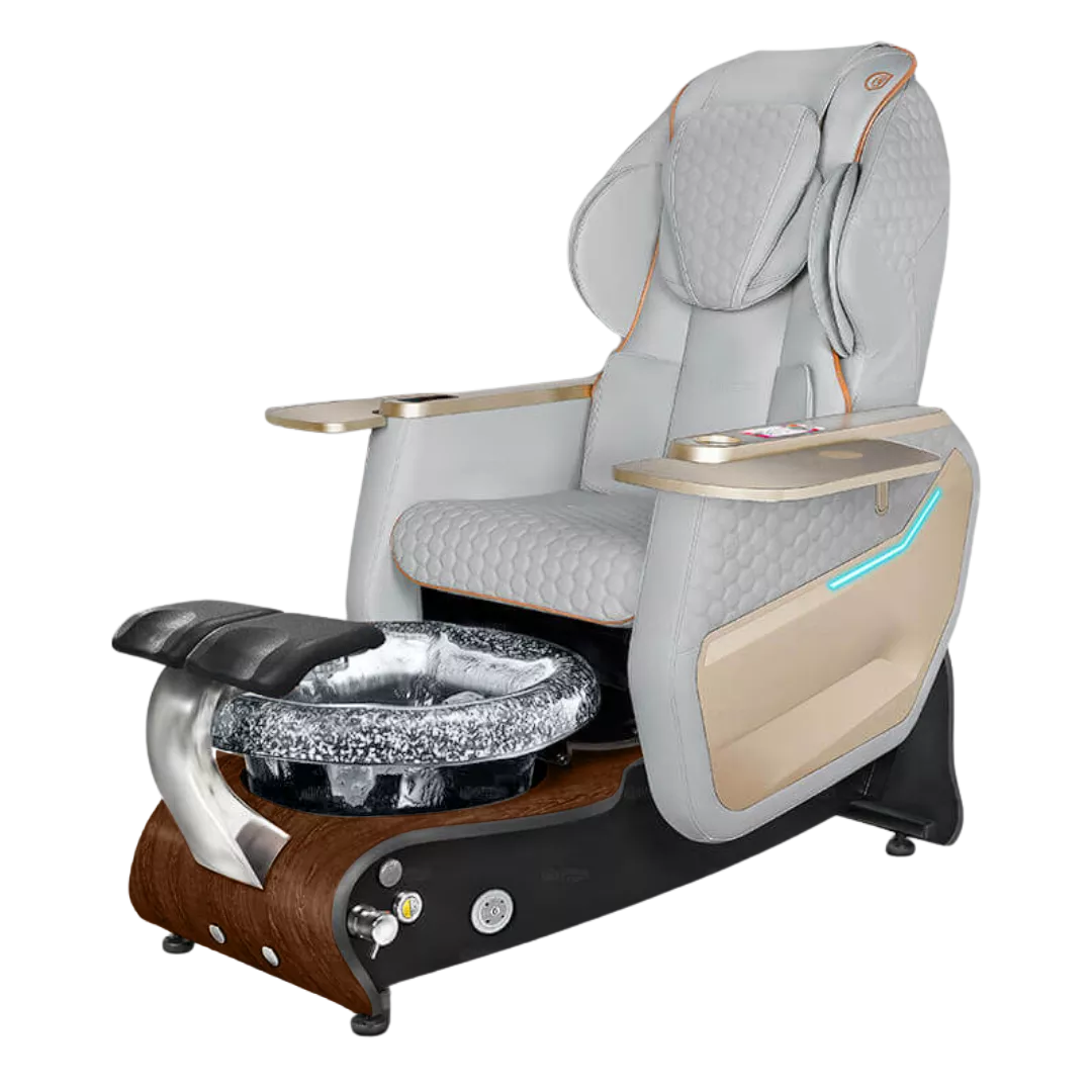 Maravilla Relax Spa - Grey 160with Black BowlDark Cherry Laminate Base