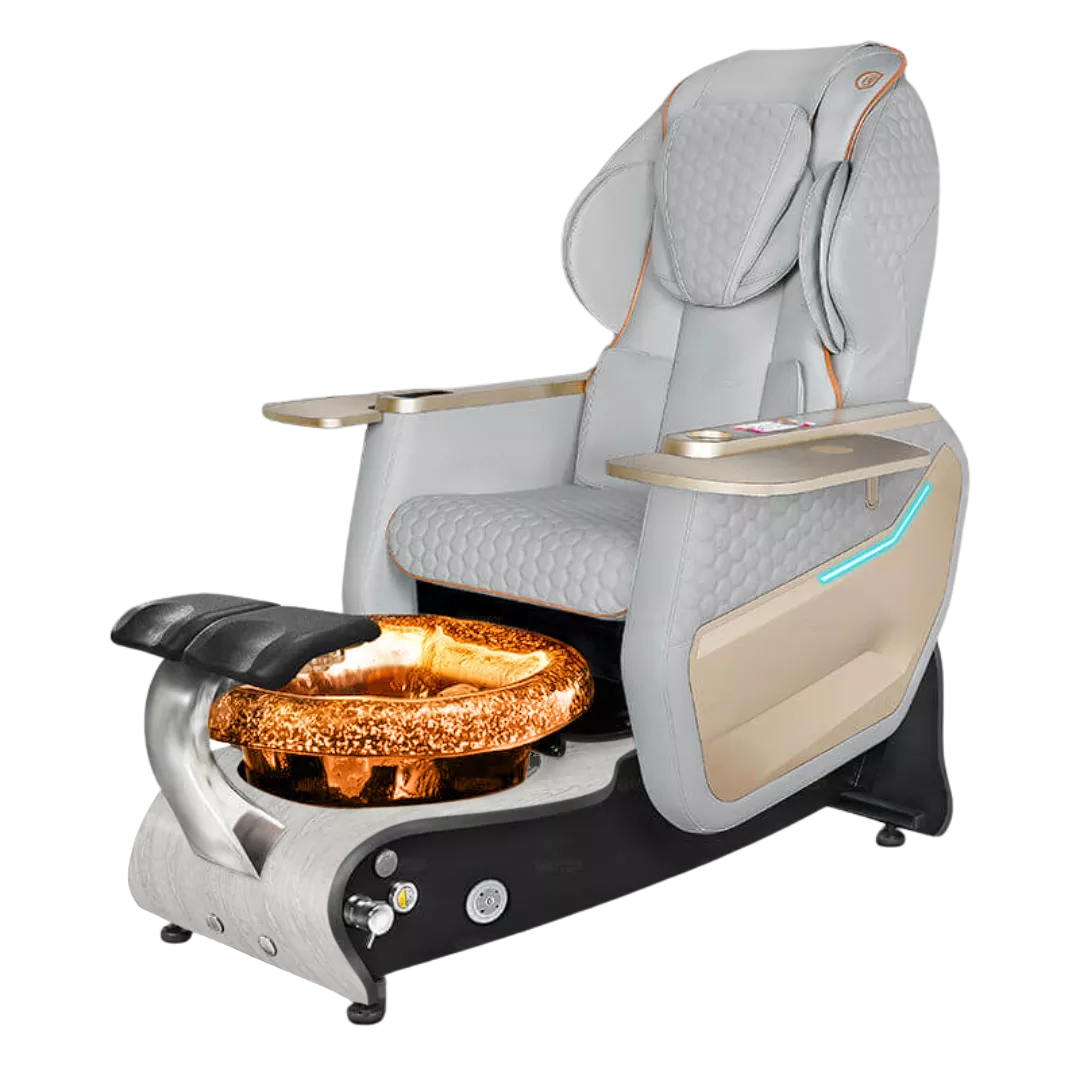 Maravilla Relax Spa - Grey 160with Gold BowlWhite Marble Laminate Base