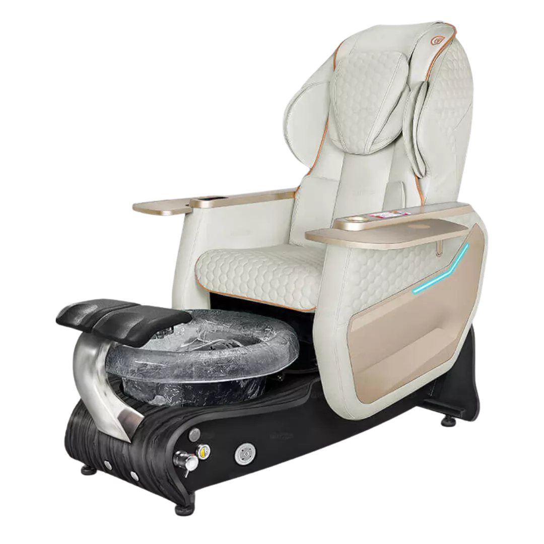 Maravilla Relax Spa - Whitewith Black BowlBlack Gloss Laminate Base