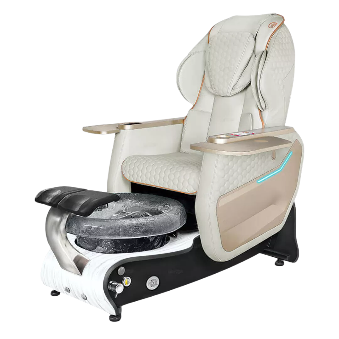 Maravilla Relax Spa - Whitewith Black BowlWhite Gloss Laminate Base