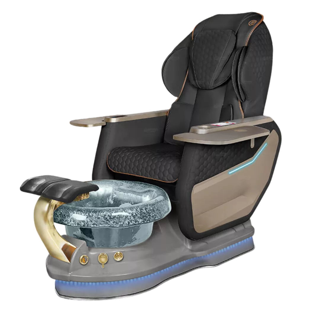 Miranda Relax Spa - Blackwith Clear BowlGrey Base