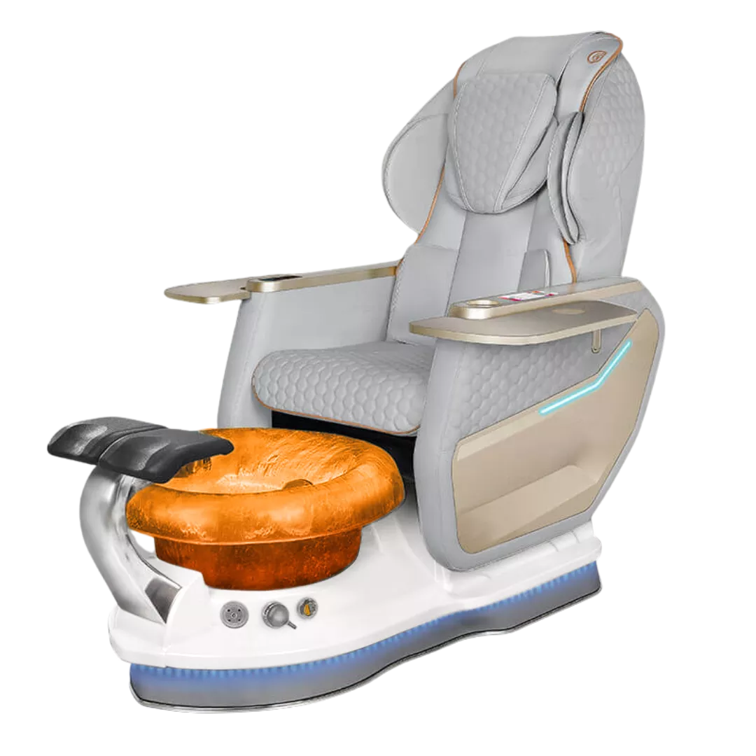 Miranda Relax Spa - Grey 160with Gold BowlPearl White Base