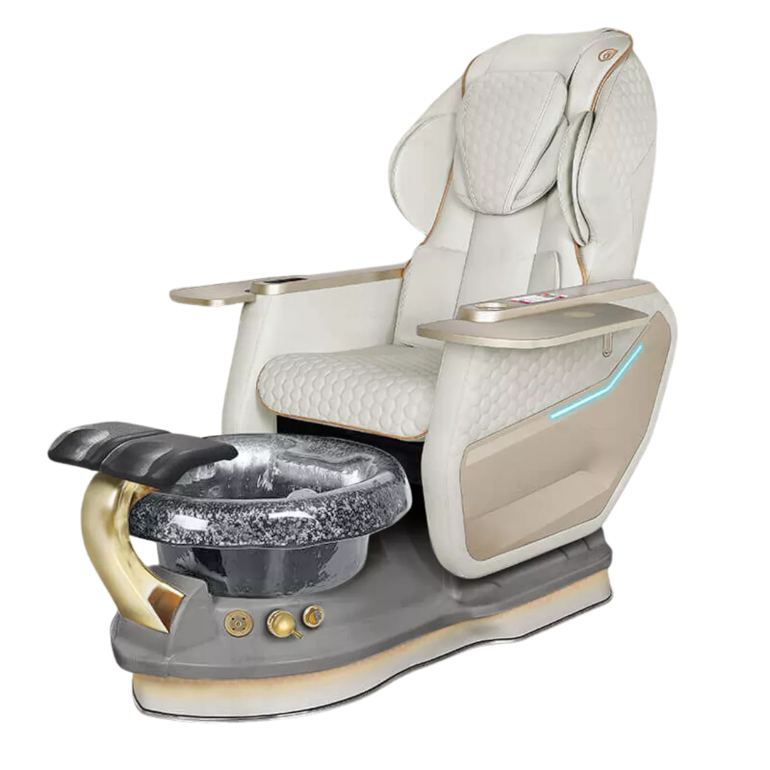 Miranda Relax Spa - Whitewith Black BowlGrey Base