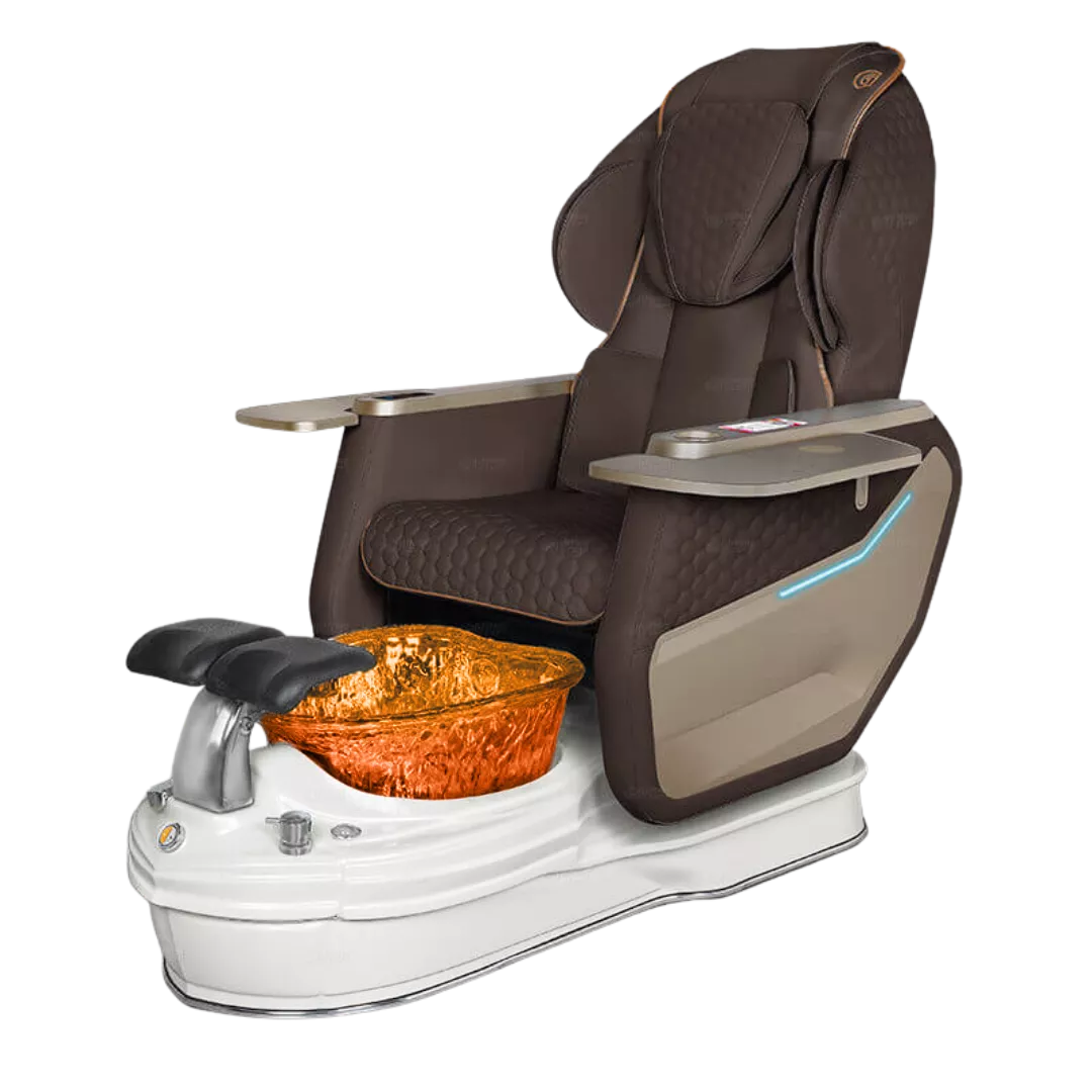 Super Relax 2 Spa - Choclatewith Gold BowlPearl White Base