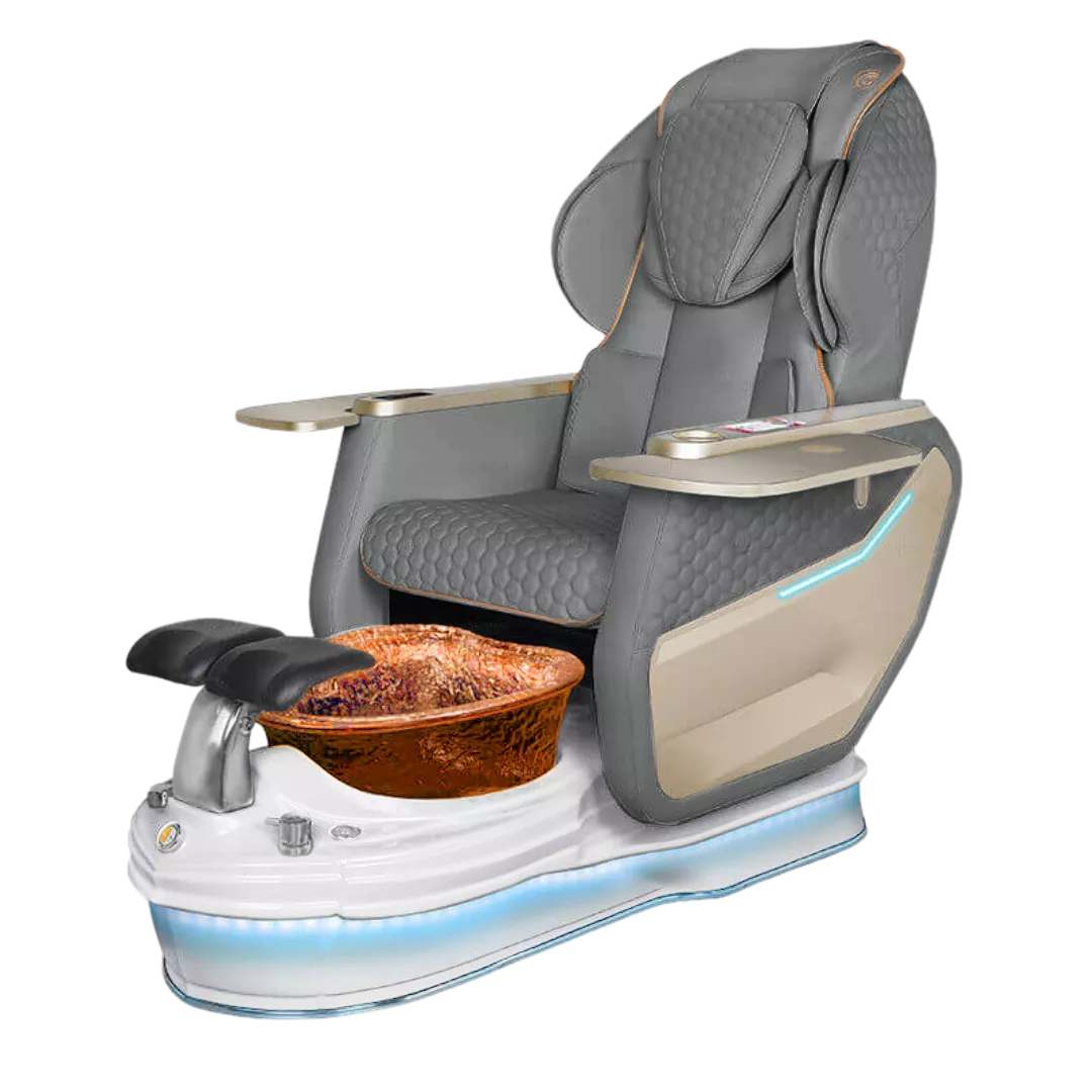 Super Relax 2 Spa - Grey 152 with Gold bowlPearl White Base