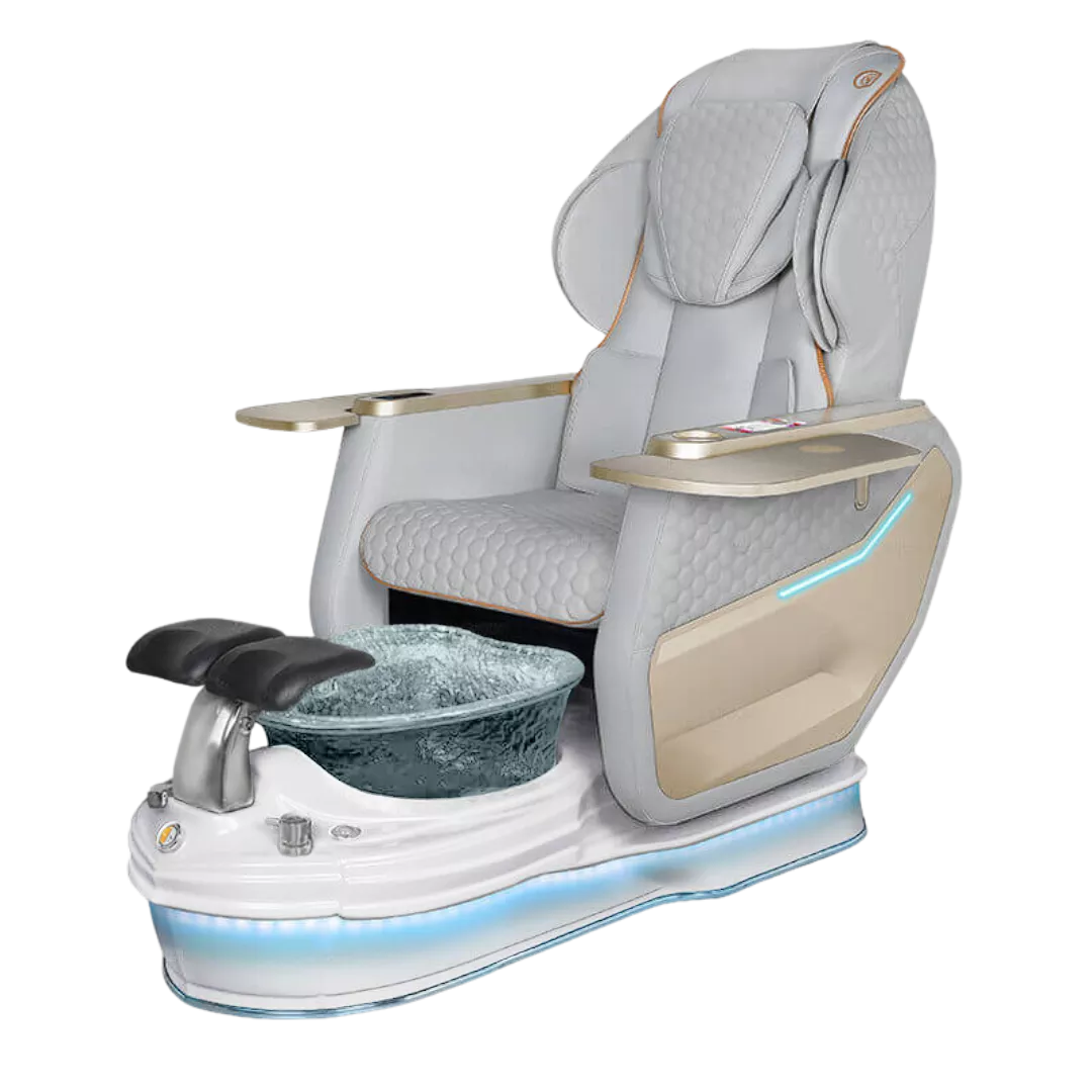 Super Relax 2 Spa - Grey 160with Clear BowlPearl White Base