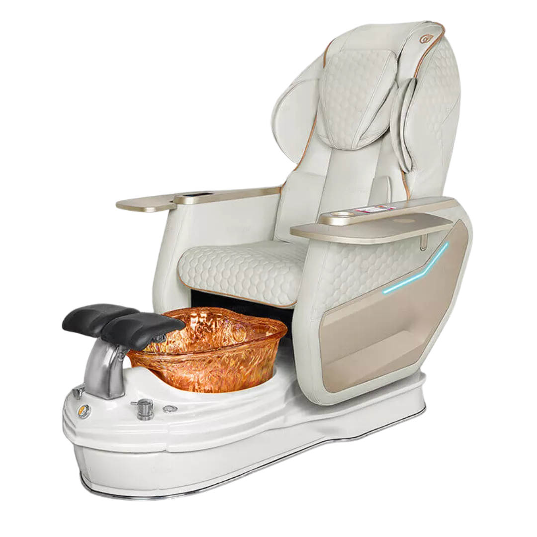 Super Relax 2 Spa - Whitewith Gold BowlPearl White Base